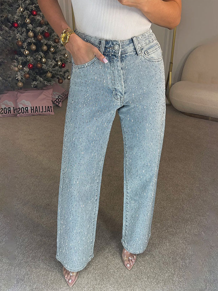 ELITORY™ – SHINY RHINESTONE JEANS