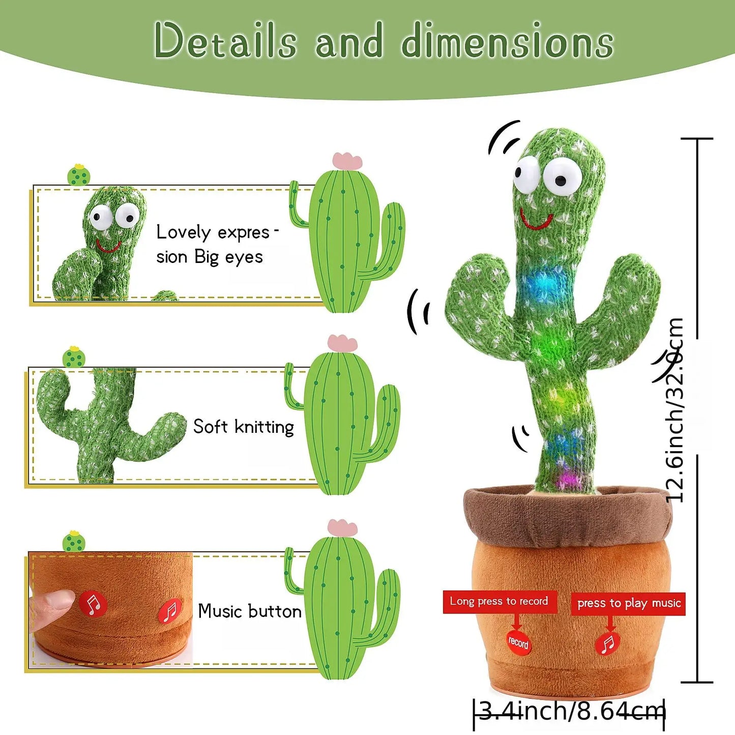 ELITORY™-Cacto Dancing Cactus Plush Toy