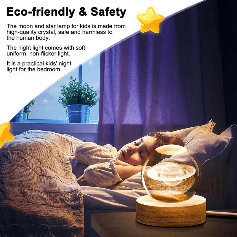 ELITORY™-Night Light Galaxy Crystal Ball Lamp
